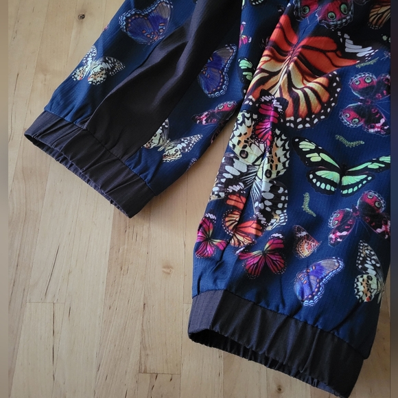 Terez Navy butterfly print soft pants Size Medium - Picture 5 of 14